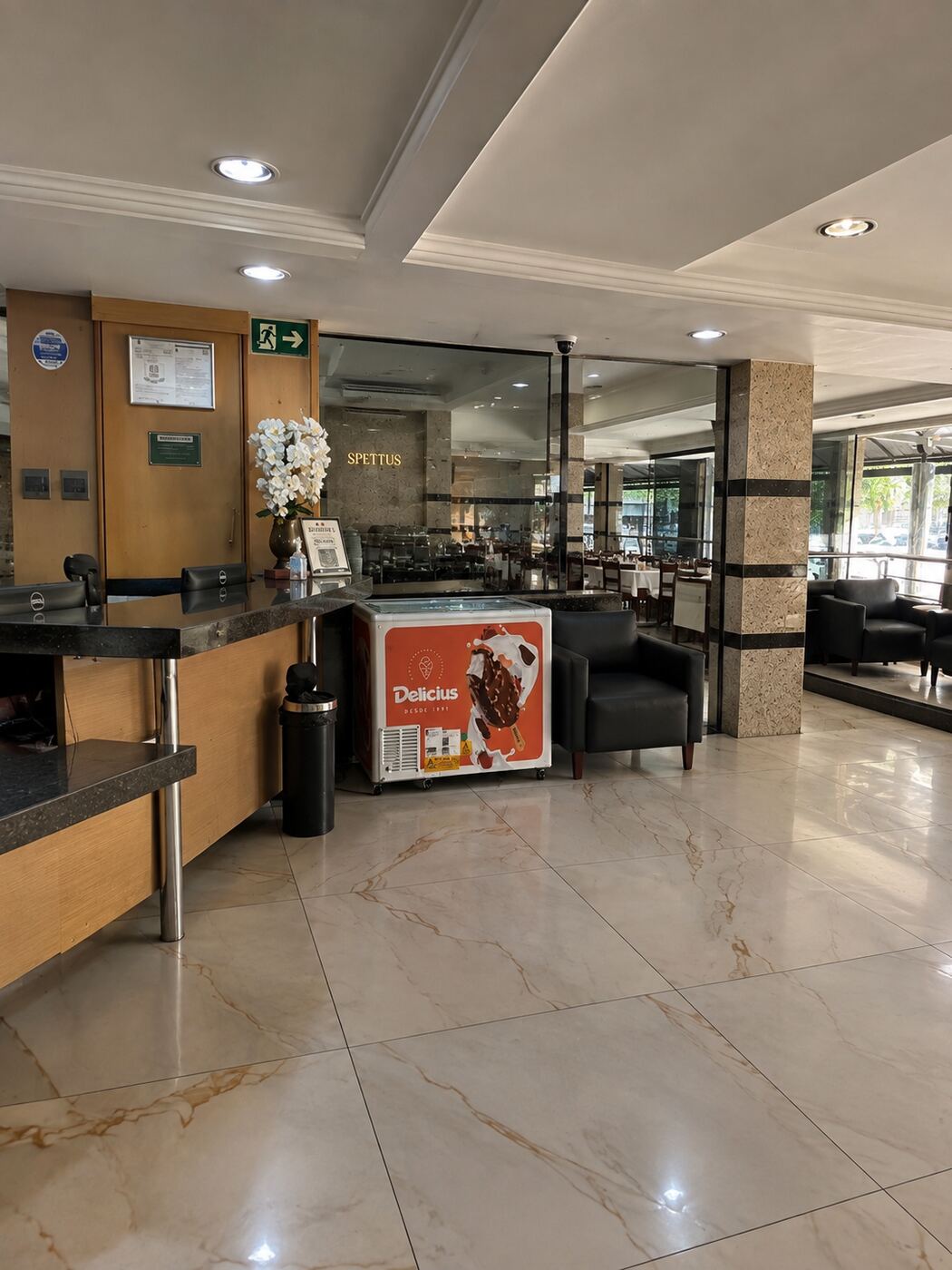 Lobby do Hotel Spettus